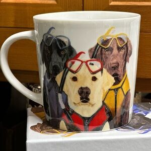 Dog-Themed Mug with Colorful Design